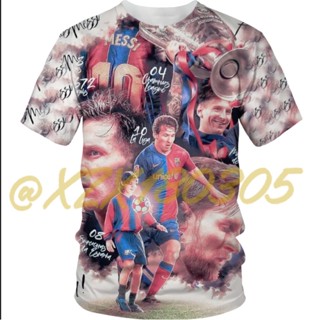 (ทั้งหมดในสต็อก Xzx180305) เสื้อยืดคอกลม แขนสั้น พิมพ์ลาย Lionel Messi 3D แฟชั่นฤดูร้อน สําหรับผู้ชาย และผู้หญิง 10