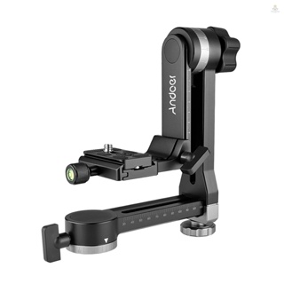 Andoer Heavy Duty 360° Panoramic ขาตั้งกล้องอลูมิเนียม รับน้ําหนักได้ 15 กก. 33 ปอนด์ พร้อมสกรู 1/4 นิ้ว และ 3/8 นิ้ว สําหรับกล้อง DSLR