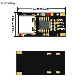 [Rut] โมดูลบอร์ดทริกเกอร์ PD QC ชาร์จเร็ว USB Type-C 9V 12V 15V 20V COD