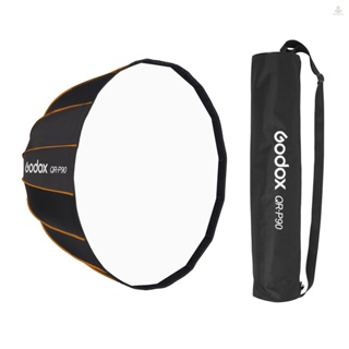 Godox ซอฟท์บ็อกซ์พาราโบลา 90 ซม. พร้อมกระเป๋าถือ สําหรับถ่ายภาพสตูดิโอ