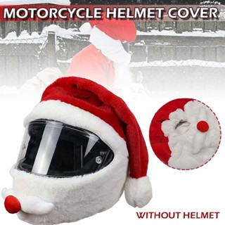 Christmas Helmet Cover Santa Claus Hat For Motorcycle Motorbike Helmet Case