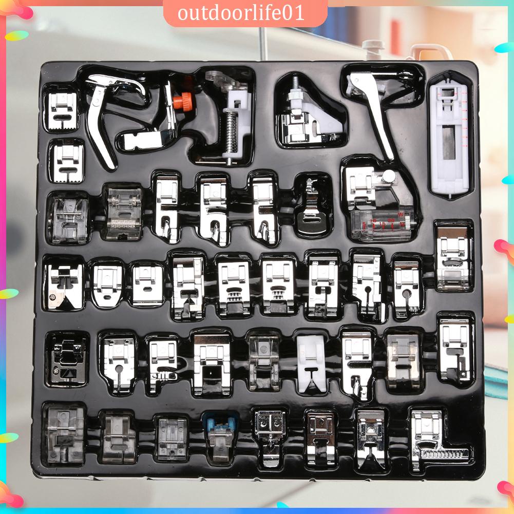 O dl ตีนผีจักรเย็บผ้า สําหรับ Brother Singer Kit Braiding Blind Stitch Overlock 16 32 42 45 52 72