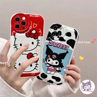 เคสโทรศัพท์มือถือแบบนิ่ม ลายการ์ตูนเฮลโลคิตตีน่ารัก 3D แฟชั่น สําหรับ iPhone 14 13 12 11 Pro Max SE2020 X Xr Xs Max 8 7 6 6s Plus