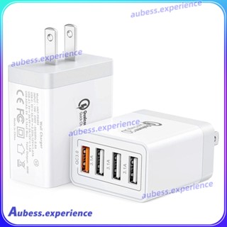 Usb Multi-port Charger Qc3.0 Fast Charge หัวชาร์จ 3.1a สี่พอร์ต Eu/us/uk 33w Adapter ผู้เชี่ยวชาญ