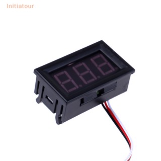 [Initiatour] Dc 0-30V 3 สาย LED จอแสดงผลดิจิตอล แผงโวลต์มิเตอร์ แรงดันไฟฟ้า โวลต์มิเตอร์ มอเตอร์รถยนต์