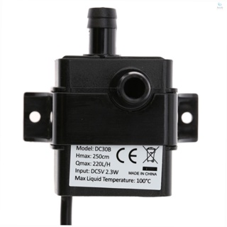 Anself เครื่องปั๊มน้ําพุ น้ํามัน ไร้แปรงถ่าน DC5V 2.3W 220L/H Lift 250 ซม. เสียงเงียบมาก ขนาดเล็ก กันน้ํา สําหรับตู้ปลา