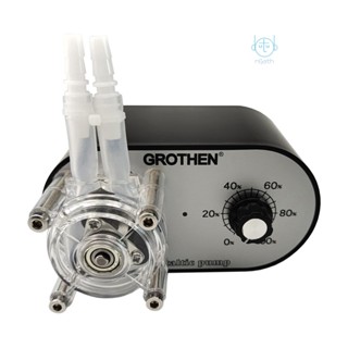 [mjia] Grothen G328A ปั๊มเปอร์ริสตัลติก 100-240V 114-500 มล. ต่อนาที ปรับได้ อัตราการไหลสูง เกรดอาหาร แพลตตินัม วัลคาไนซ์ ท่อซิลิโคน สําหรับตู้ปลา DIY ห้องปฏิบัติการเคมี วิเคราะห์ โฆษณาปริมาณ