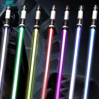 Rctown ของเล่นดาบ Star War เรืองแสง แบบพกพา น้ําหนักเบา เปลี่ยนสีได้ 7 สี 2 In 1