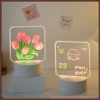 Jaz กระดานข้อความตั้งโต๊ะ แบบเรืองแสง Led ลบได้ พร้อมปากกา สําหรับตกแต่ง