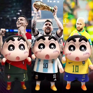 โมเดลฟิกเกอร์คอสเพลย์ 23 Crayon Shin-chan Lionel Messi Neymar CR7 ของเล่นสําหรับเด็ก