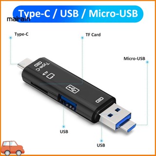 [Ma] เครื่องอ่านการ์ด TF 5-In-1 USB 30 Type-C ความเร็วสูง สําหรับคอมพิวเตอร์