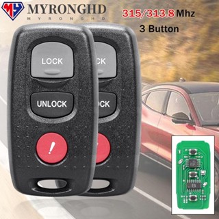 Myronghd อะไหล่กุญแจรถยนต์ 315 Mhz แบบพกพา สําหรับ Mazda