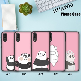 เคสโทรศัพท์มือถือแบบนิ่ม TPU ลายอะนิเมะ We Bare Bears WV9 FH294 สําหรับ Huawei Nova 2i 3i 2 Lite 3 4E 5T 7 SE Y8S Y9S