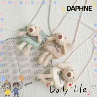 DAPHNE กระเป๋าใส่เหรียญ รูปหมีน่ารัก สีสันสดใส สําหรับเด็ก จํานวน 1 ชิ้น