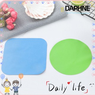 DAPHNE แผ่นยางรองแก้ว ทรงกลม และสี่เหลี่ยม กันลื่น 5 สี 10 ชิ้น