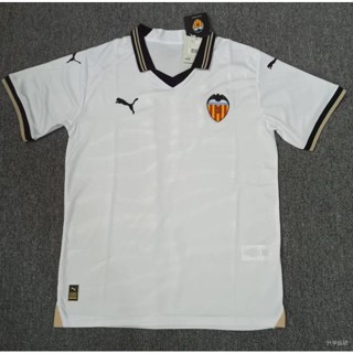 เสื้อกีฬาแขนสั้น ลายทีมชาติฟุตบอล New Valencia 2324 คุณภาพสูง