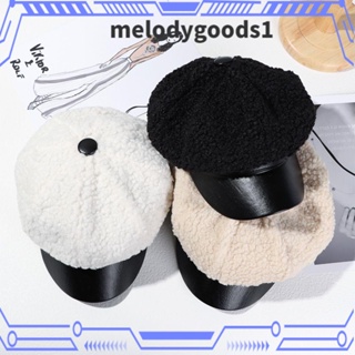 MELODYGOODS1 หมวกเบเร่ต์ แฟชั่นหรูหรา เหมาะกับใส่กลางแจ้ง สไตล์วินเทจ