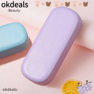 OKDEALS เคสแว่นตา ทรงสี่เหลี่ยมผืนผ้า คุณภาพสูง