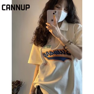 CANNUP เสื้อยืดผู้หญิง สะดวกสบาย และทันสมัย A99J212