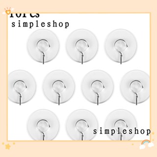 SIMPLE 10 ชิ้น / เซต ตัวดูด ห้องครัว ห้องน้ํา แก้ว ยาง ใส ใส