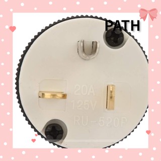 PATH Safty ปลั๊กไฟ ตัวผู้ พลาสติก ทองแดง 125V กันน้ํา สีดํา ทนทาน สําหรับช่างไฟฟ้า