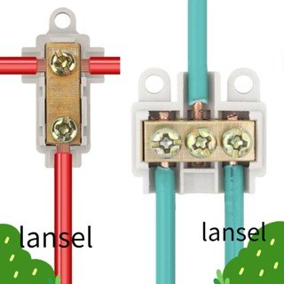 LANSEL ขั้วต่อสายไฟทั่วไป แบบตัว T ล็อคเร็ว กล่องเชื่อมต่อสายไฟ