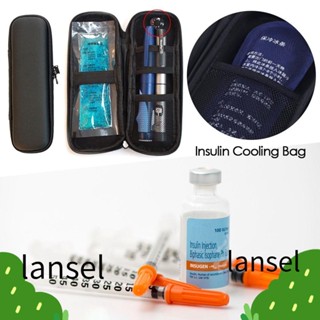 LANSEL Insulin กระเป๋าเก็บความเย็น กันน้ํา มีฉนวนกันความร้อน แสดงอุณหภูมิ สําหรับเบาหวาน ยา ช่องแช่แข็ง