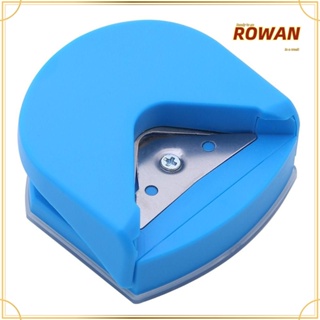 Rowans เครื่องตัดมุมกระดาษ ทรงกลม ขนาดเล็ก แบบพกพา Diy 2 ชิ้น