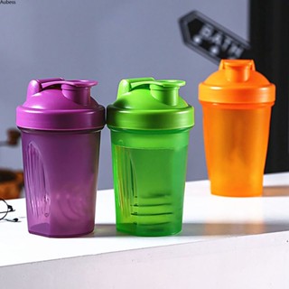 400ml ขวดน้ำคุณภาพสูงพร้อมลูกบอลสแตนเลสแบบพกพา Blender Shaker Bottle Fitness Sports Water Cup Protein Powder Cup Bpa Free Aube