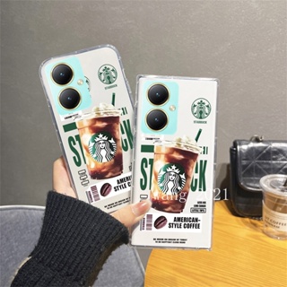 พร้อมส่ง ใหม่ เคสโทรศัพท์มือถือแบบนิ่ม ใส ลายกาแฟน่ารัก ยอดนิยม สําหรับ VIVO Y27 VIVO Y27 Y36 Y78 5G 2023 Y27 4G