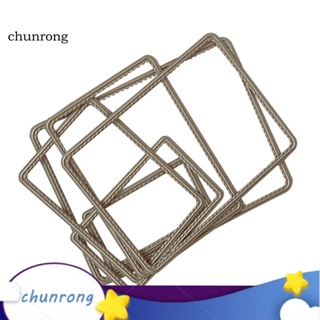 Chunrong แผ่นแม่แบบ เหล็กคาร์บอน ทรงสี่เหลี่ยมผืนผ้า ลายนูน สําหรับตกแต่งสมุดภาพ DIY