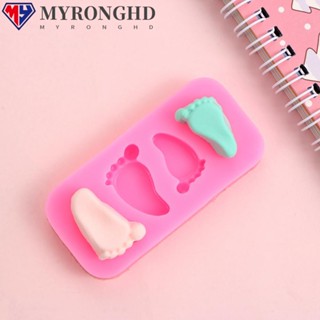 Myronghd Baby Foot Pudding Bakeware แม่พิมพ์ซิลิโคน สําหรับตกแต่งเค้ก สบู่