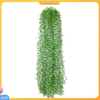 {Bakilili} กิ่งไม้จําลอง 2 กิ่ง ไม่จางง่าย 5 กิ่ง สีเขียว สําหรับแขวนผนัง เถาวัลย์ปลอม