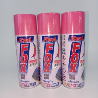สีสเปรย์ เรดฟ็อกซ์ RED FOX #30 (229) Pink 1กระป๋อง 400ซีซี ของแท้ สีสวยสด สินค้าคุณภาพ (MS_Parts Online.)