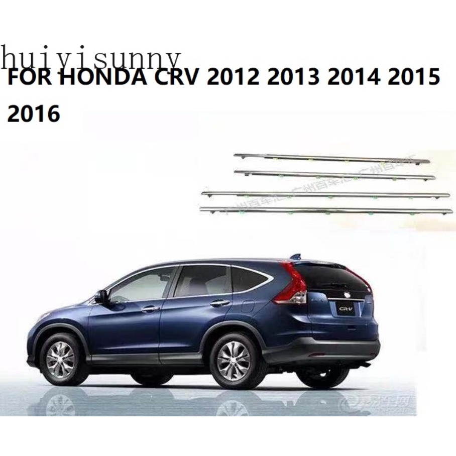 Hys แถบพลาสติกซีลหน้าต่างรถยนต์ สําหรับ honda CRV 2012 2013 2014 2015 2016 4 ชิ้น