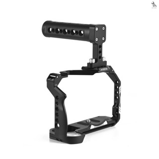 {self} Andoer Camera Cage + Top Handle Kit Aluminum Alloy Video Cage with Cold Shoe Mount Numerous 1/4 Inch Threads Replacement for  R7 Camera