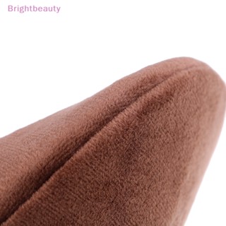 Brightbeauty ถุงมือขัดผิว สีน้ําตาล ใช้ซ้ําได้ สําหรับทําความสะอาดผิวกาย โลชั่น มูส TH