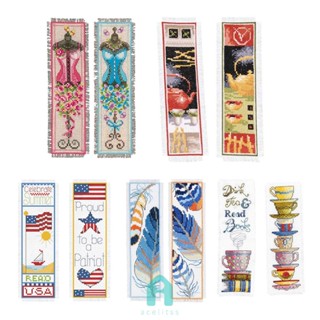 ชุดปักครอสติช ที่คั่นหนังสือ 14CT แบบสองด้าน [Acelit.th]
