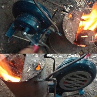 Yili เครื่องเป่าลมมือหมุน Blacksmith Forge Blower พัดลมแมนนวล สําหรับการทํางานกลางแจ้ง