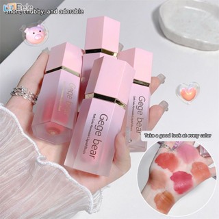 Gege Bear Liquid Cheek Blush Velvet Matte Blusher Face Pigment Waterproof Lasting Multi-purpose Eyes&amp;lips Makeup Blush Stick With Sponge ↑Eele