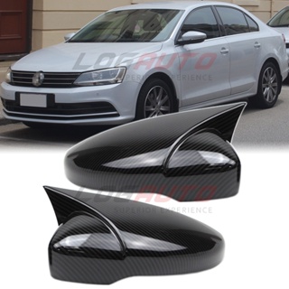 ฝาครอบกระจกมองข้าง คาร์บอนไฟเบอร์ ABS สําหรับ Volkswagen Jetta Passat Beetle CC Scirocco Eos 2012 2013 2014 2015 2016