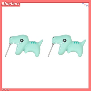 Bluelans ต่างหูกระดุม รูปสัตว์ 3D ทนทาน สําหรับครอบครัว 1 คู่