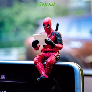 Usnow โมเดลฟิกเกอร์ รูปปั้นการ์ตูนอนิเมะ Deadpool Superhero ของเล่นสําหรับเด็ก