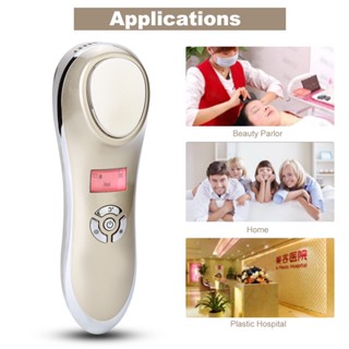 Mother &amp; Baby USB Beauty Machine Ultrasonic Hot Cold Hammer เครื่องนวดหน้ากระชับรูขุมขน