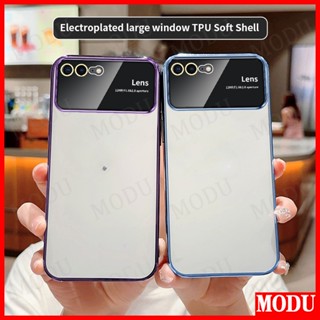 Modu เคส iPhone 11 PRO MAX XR X XS MAX 7 6 8 6S SE 2020 2023 PLUS ดีลักซ์ ชุบแฟลช ซิลิโคนนิ่ม ฟิล์มป้องกันเลนส์ หน้าจอ เคสโทรศัพท์ กันกระแทก