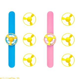 Live Flying ToyWatch Gyroscope RingBamboo Dragonfly ของเล่นใบพัดหมุนได้