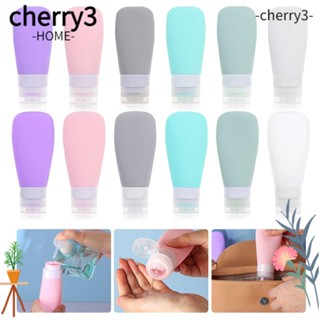 Cherry3 ขวดบีบซิลิโคน แบบพกพา เติมได้ อุปกรณ์เสริม สําหรับเดินทาง