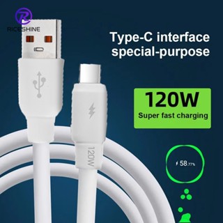 สายชาร์จโทรศัพท์มือถือ Type-C 120W 6A แบบหนา ป้องกันการแตกหัก พอร์ต USB คุณภาพสูง ที่ทนทาน สําหรับคอมพิวเตอร์