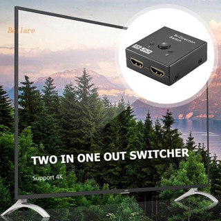 สวิตช์ 4K KVM Bi-Direction HDMI-compatible Splitter 1x2/2x1 HDMI-compatible Switcher 2 in1 Out สําหรับ PS4/3 TV Box Switcher Adapter [Bellare.th]