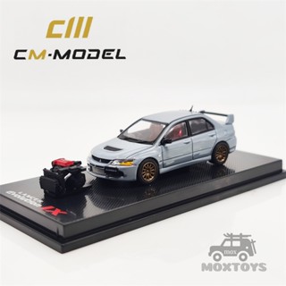 โมเดลรถยนต์ Lancer Evo IX สีเทา ขนาด 1:64 ของเล่นสําหรับเด็ก